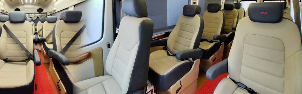 tempo traveller vehicle seating capacity