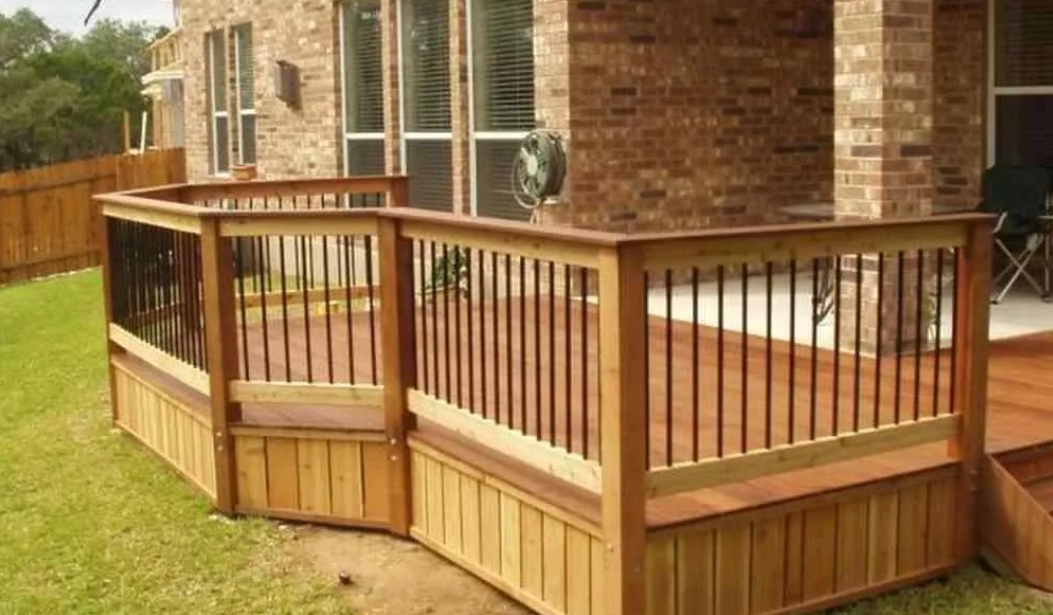 professional vinyl deck handrails installation